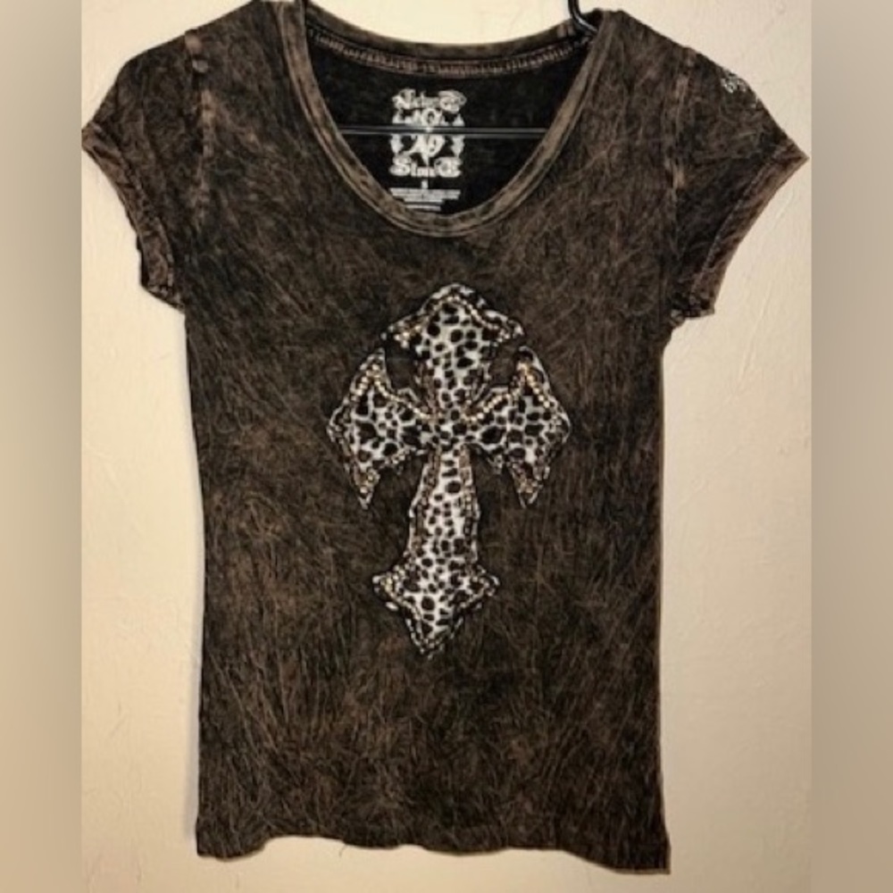 Velvet Stone Cross Tshirt